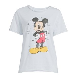 Womens Junior's Disney Mickey Mouse Graphic Tshirt